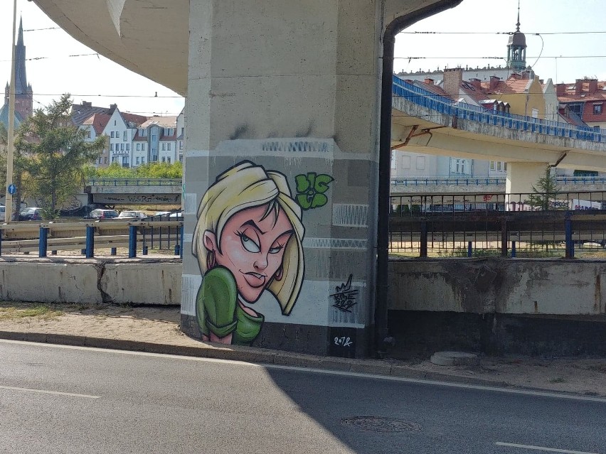 Nowe graffiti pokryły filary Trasy Zamkowej. Ładne? [ZDJĘCIA]