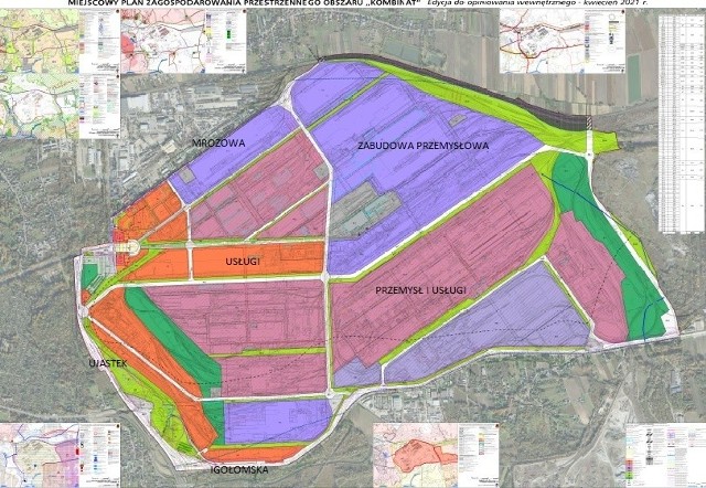 Tak przedstawia się projekt planu dla Kombinatu