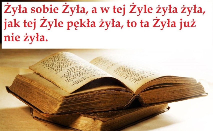 Żyła sobie Żyła, a w tej Żyle żyła żyła, jak tej Żyle pękła...