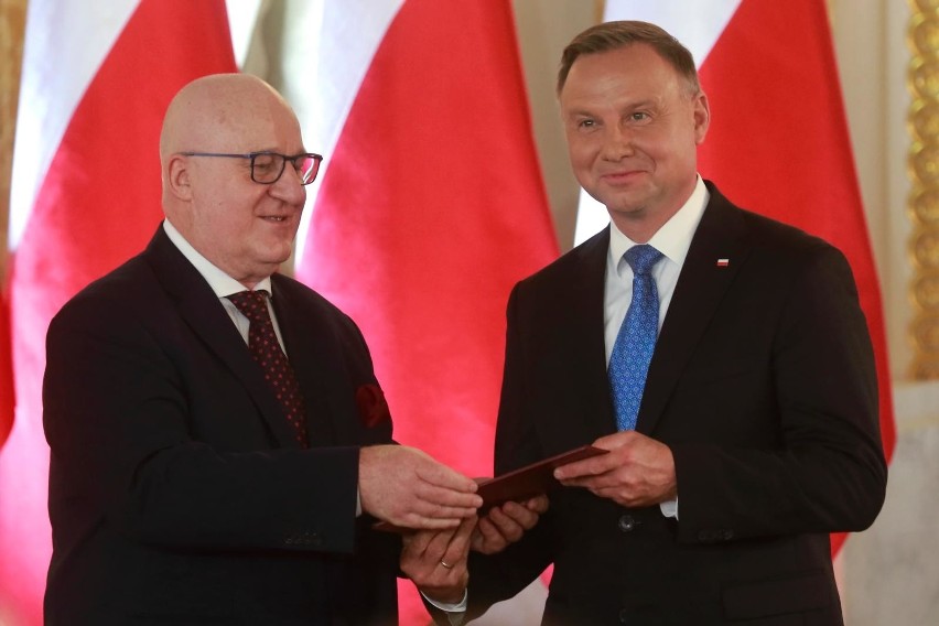 Prezydent Andrzej Duda i szef PKW