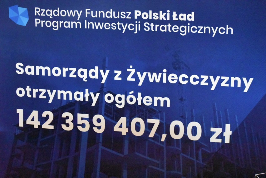 Żywiec: Rządowy Fundusz Polski Ład w Żywcu i rozwiązanie problemu z aptekami. Konferencja starosty żywieckiego