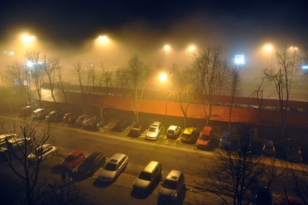 Mgła w Łodzi