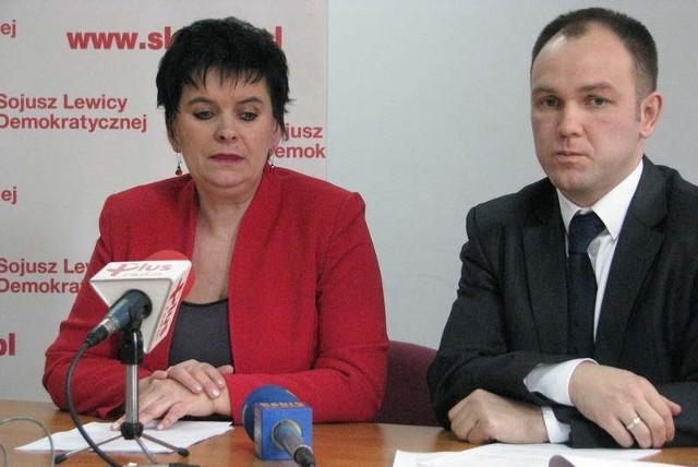 Małgorzata Sekula i Tomasz Garbowski z SLD.