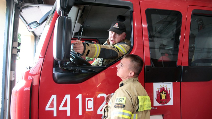 O g. 18 zawyły syreny na JRG nr 1 w Grudziądzu