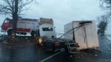 Kierowca samochodu dostawczego zginął w wypadku na krajowej 46 Opole-Nysa