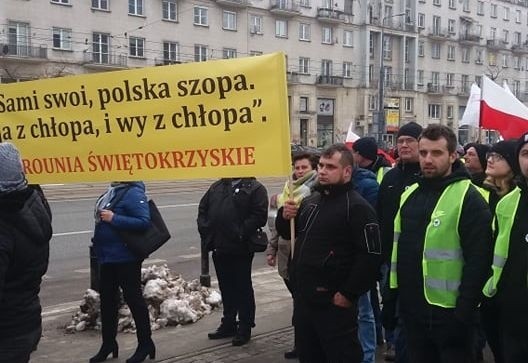 AGROpowstanie2019. Rolnicy ze Świętokrzyskiego na oblężeniu Warszawy. Protestowali