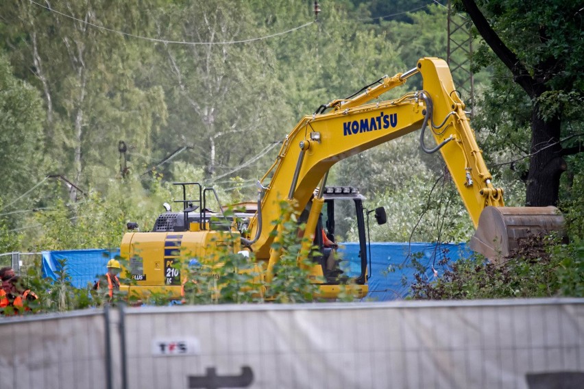 Prace przygotowawcze do odkopania tzw. złotego pociągu