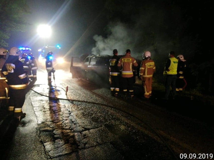 Gmina Rzeczenica, Koczała. Pożary dwóch samochodów