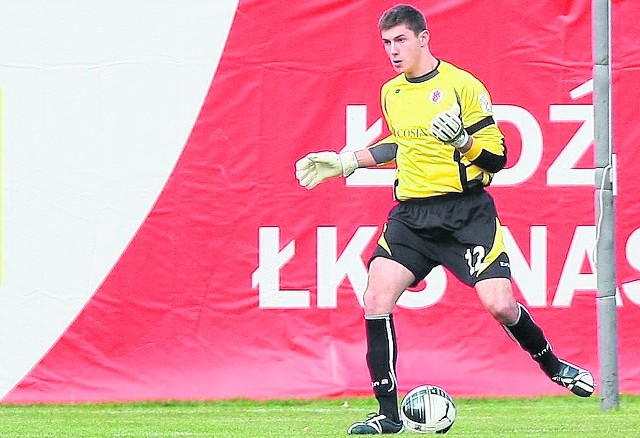 Adrian Olszewski po raz pierwszy w tym sezonie stanął w bramce ŁKS.
