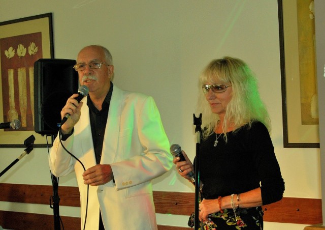 Halina Wojciechowska i Jan Tłok podczas występu