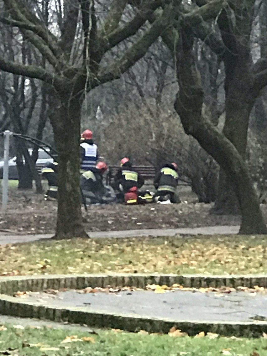 Chwilę po godzinie ósmej rano policja, pogotowie i straż...