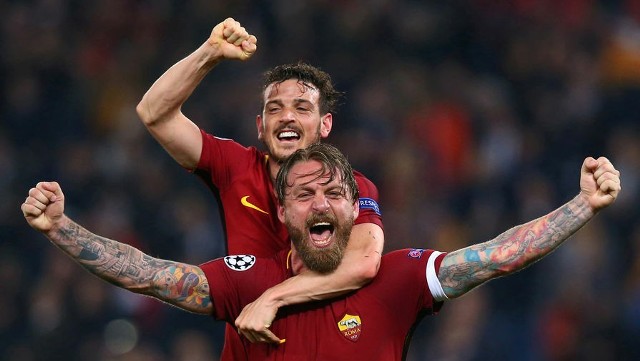 Daniele De Rossi (u dołu) - legenda AS Roma i następca Jose Mourinho na stanowisku trenera „Giallorossich”