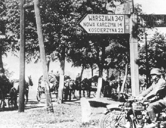 Siły niemieckiej 207. Dywizji Piechoty w okolicy Egiertowa.