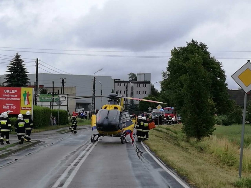 Wypadek w Porębie