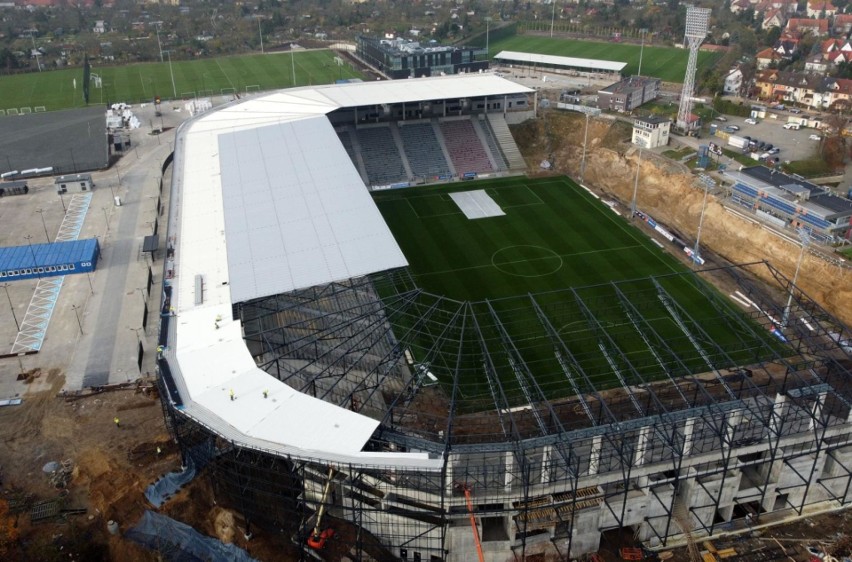 Stadion Pogoni Szczecin - 23 listopada 2020.