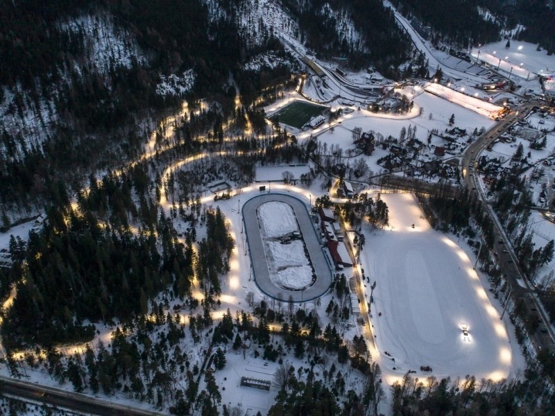 Trasy biegowe na terenie Centralnego Ośrodka Sportu w...