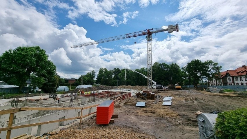 Budowa nowej szkoły w Mysłowicach (czerwiec 2023)