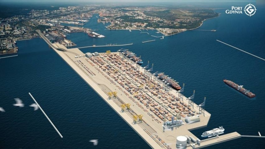 Wizualizacja Portu Zewnętrznego w Gdyni