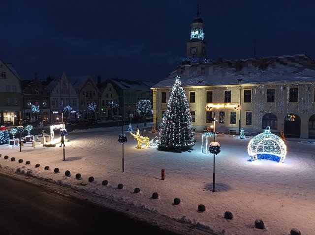 Świąteczne iluminacje w Trzebiatowie