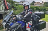 Burmistrz Opatowa Grzegorz Gajewski dla Iguni. Wystawił na licytację przejażdżkę swoim motocyklem (ZDJĘCIA)