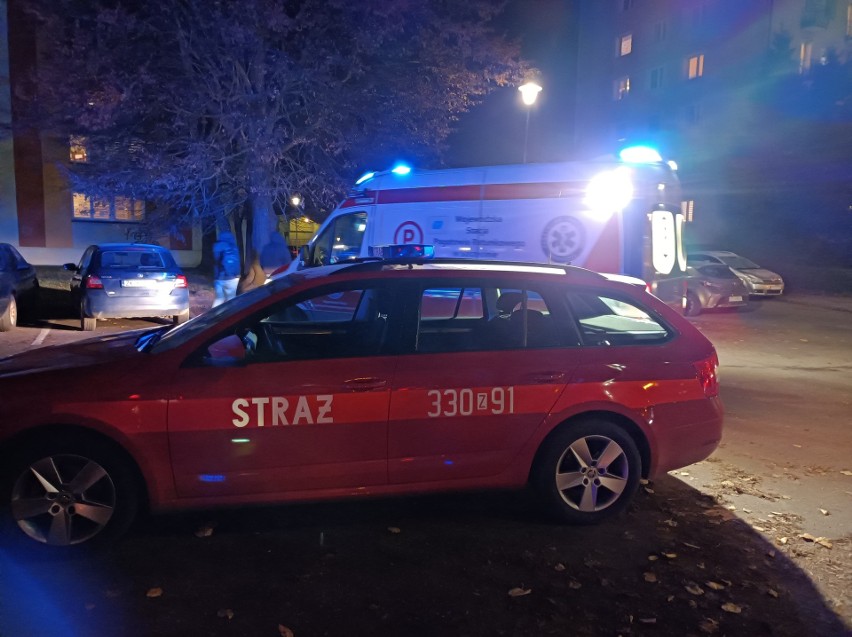 Pożar w Koszalinie, przy ul. Gałczyńskiego