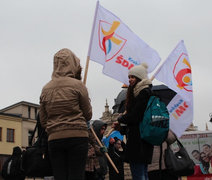 Akcja „500 dni do ŚDM” na placu Litewskim w Lublinie