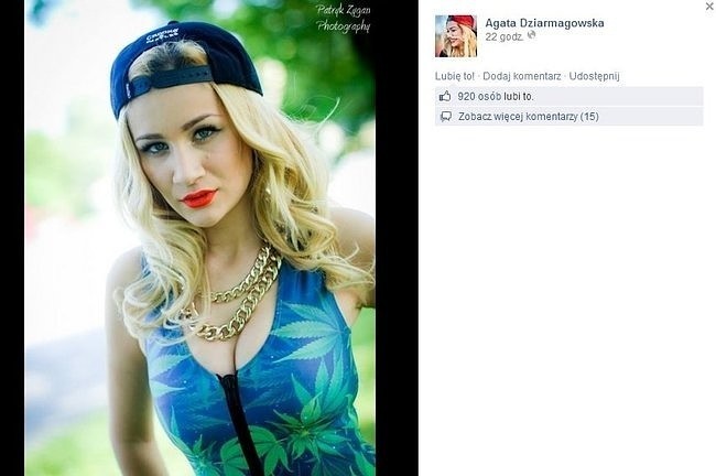 Agata Dziarmagowska (fot. screen z Facebook.com)