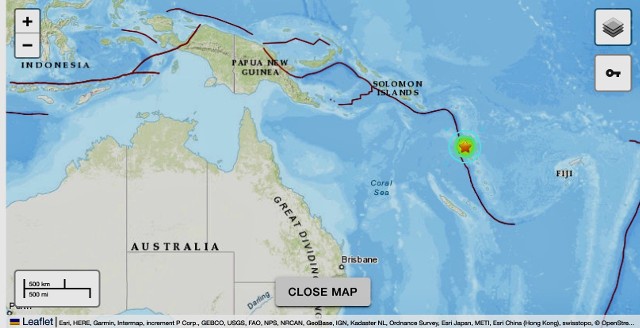 Amerykańska agencja naukowo-badawcza USGS poinformowała, że wydano ostrzeżenie przed tsunami.