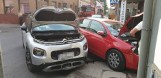 Zderzenie dwóch aut na skrzyżowaniu w Darłowie [zdjęcia]