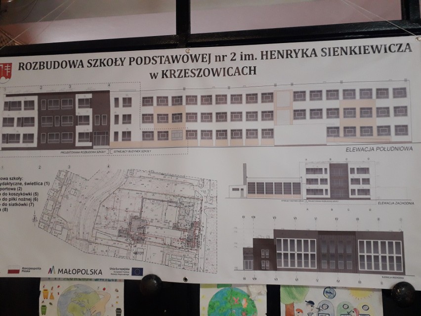 Koncepcja rozbudowy Szkoły Podstawowej  nr 2 w Krzeszowicach