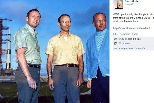 Neil Armstrong, Michael Collins i  Edwin Aldrin, czyli...