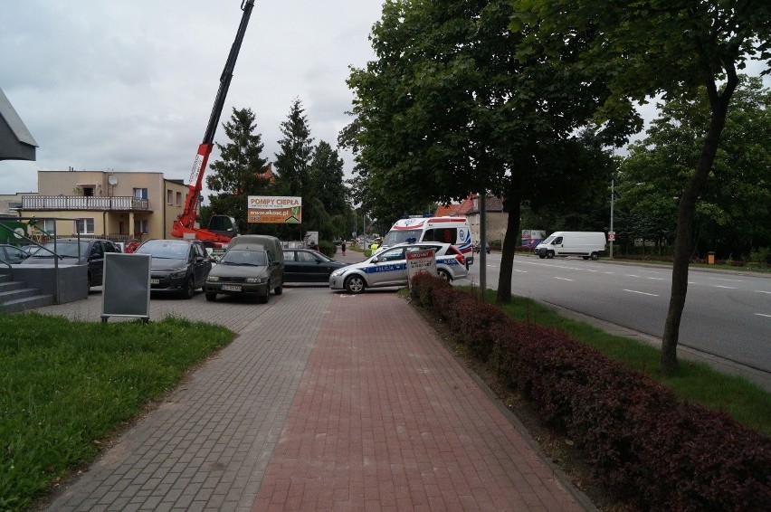 Potrącenie rowerzysty przy ulicy Poznańskiej