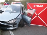 Rożnów. Zderzenie trzech samochodów. Nie żyje jedna osoba [ZDJĘCIA]