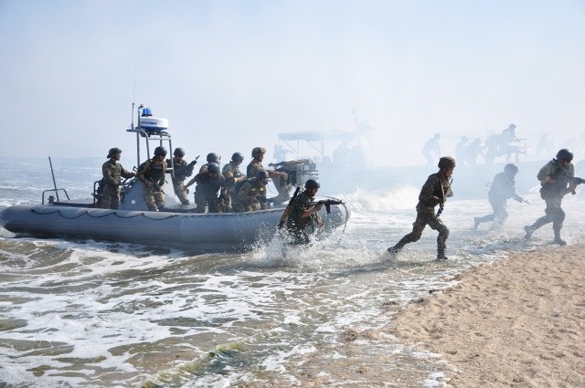 Piechota morska zajęła kilka przyczółków na lewym  brzegu Dniepru