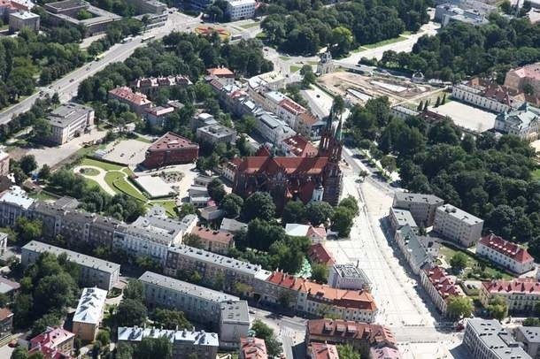 Centrum Białegostoku z lotu ptaka