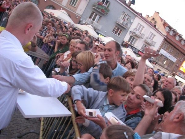 Każdy chciał spróbować tortu w kształcie Rynku Kościuszki.