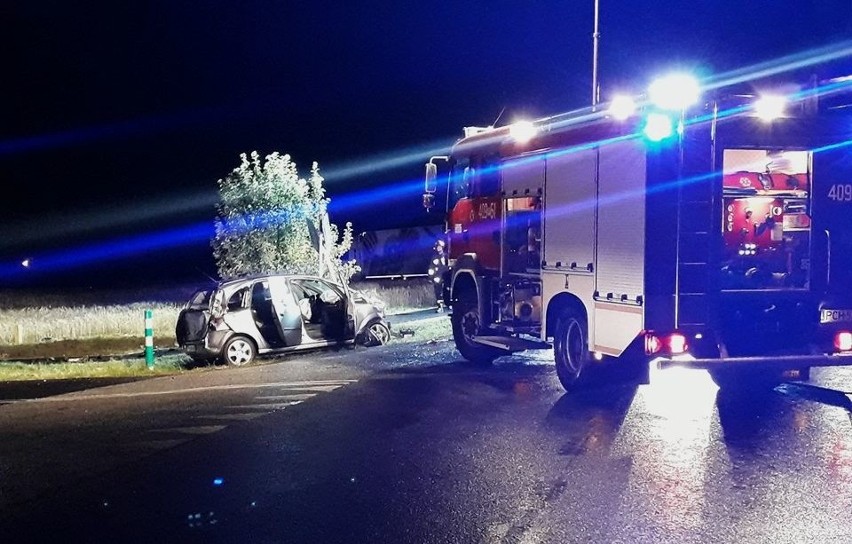 Groźny wypadek pod Chodzieżą. W nocy z soboty na niedzielę...