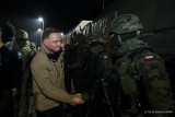 Prezydent spotkał się z funkcjonariuszami i żołnierzami chroniącymi granicę z Białorusią