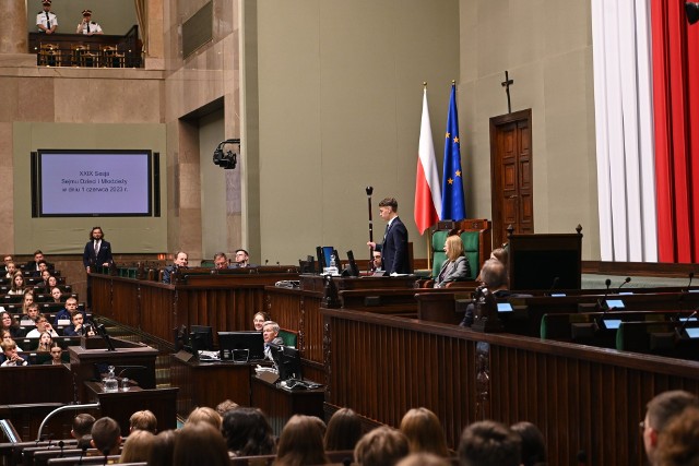 Obrady Sejmu Dzieci i Młodzieży 1 czerwca 2023 roku.