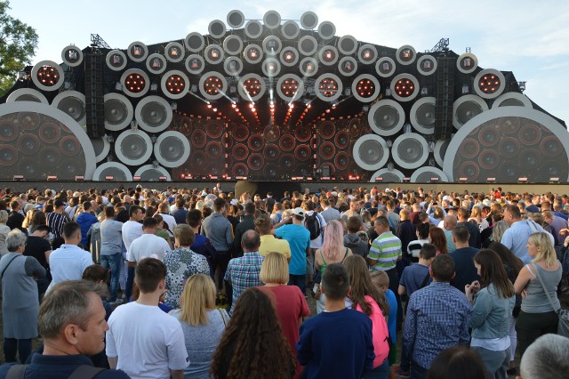 Imponująca scena na błoniach nad Sanem