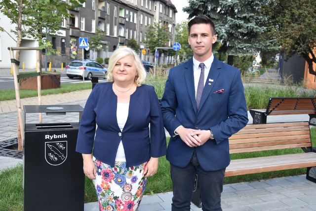 Mirela Szutka i Karol Szymura, radni PiS w Rybniku