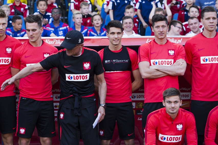 Trening reprezentacji Polski przed meczem z Litwą