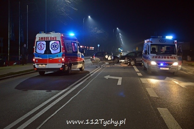 Do wypadku na skrzyżowaniu ulic Katowickiej z Wiązową i...