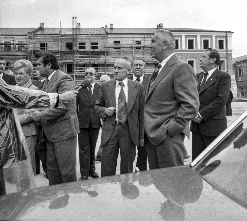 Edward Gierek na zamojskim Rynku Wielkim