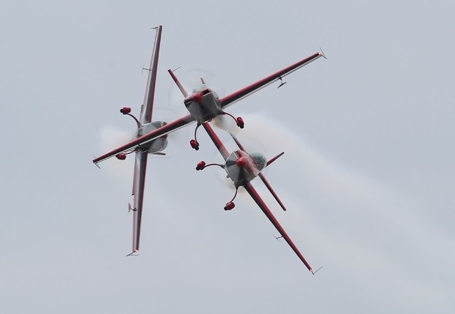 Jordańskie królewskie sokoły podczas Air Show 2015 w Radomiu