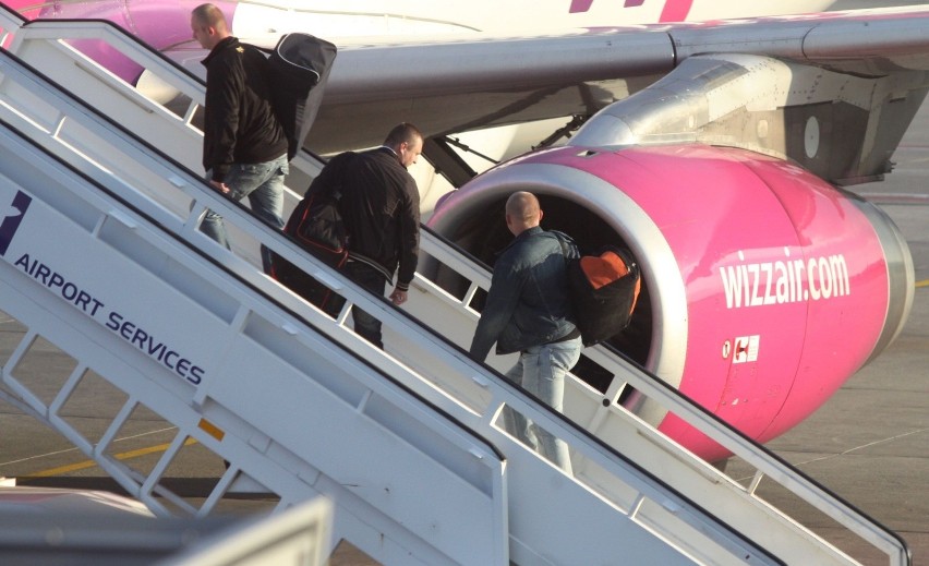 Samolot Wizz Air w Gdańsku