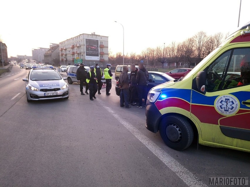 Wypadek na skrzyżowaniu Luboszyckiej i Nysy Łużyckiej.