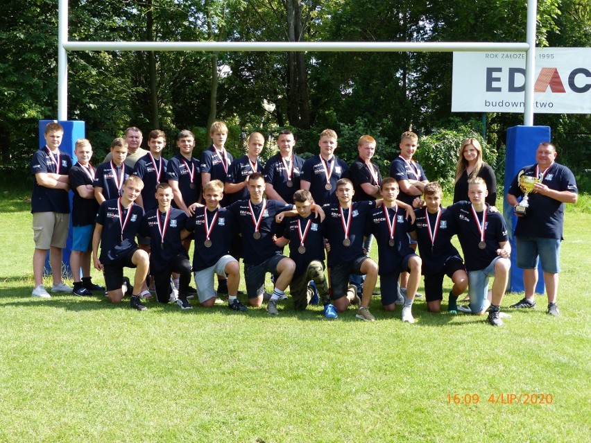 Edach Budowlani Lublin zdobyli brązowy medal Mistrzostw Polski Kadetów Rugby XV. Zobacz zdjęcia