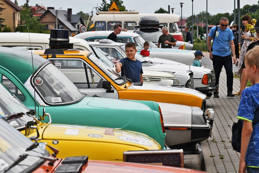 Pokaz oldtimerów w Siemiatyczach - 18 Podlaski Rajd Moto Retro 