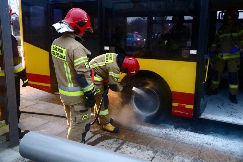 Pożar autobusu MPK we Wrocławiu